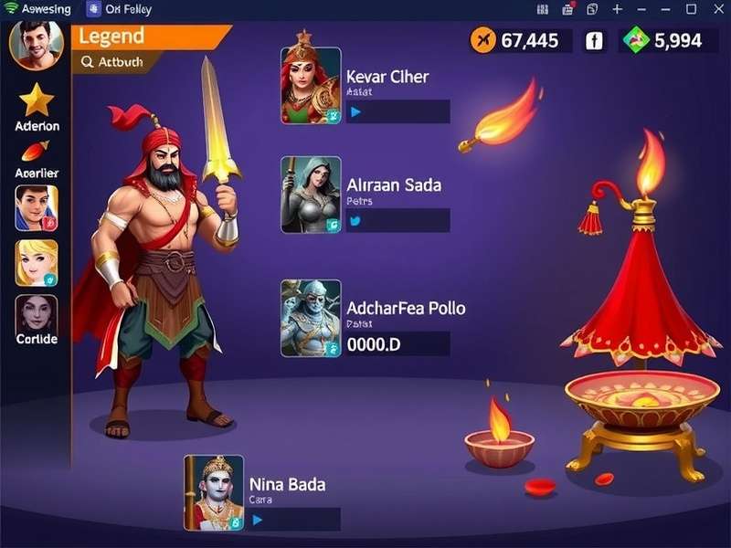 Valor S Legend character selection screen